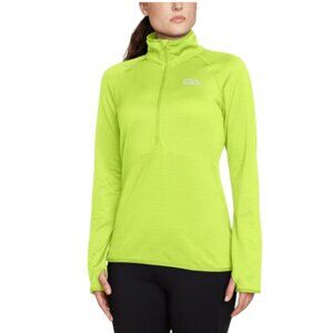 🍀 NEW Eddie Bauer Activator Grid Fleece Half Zip | Green